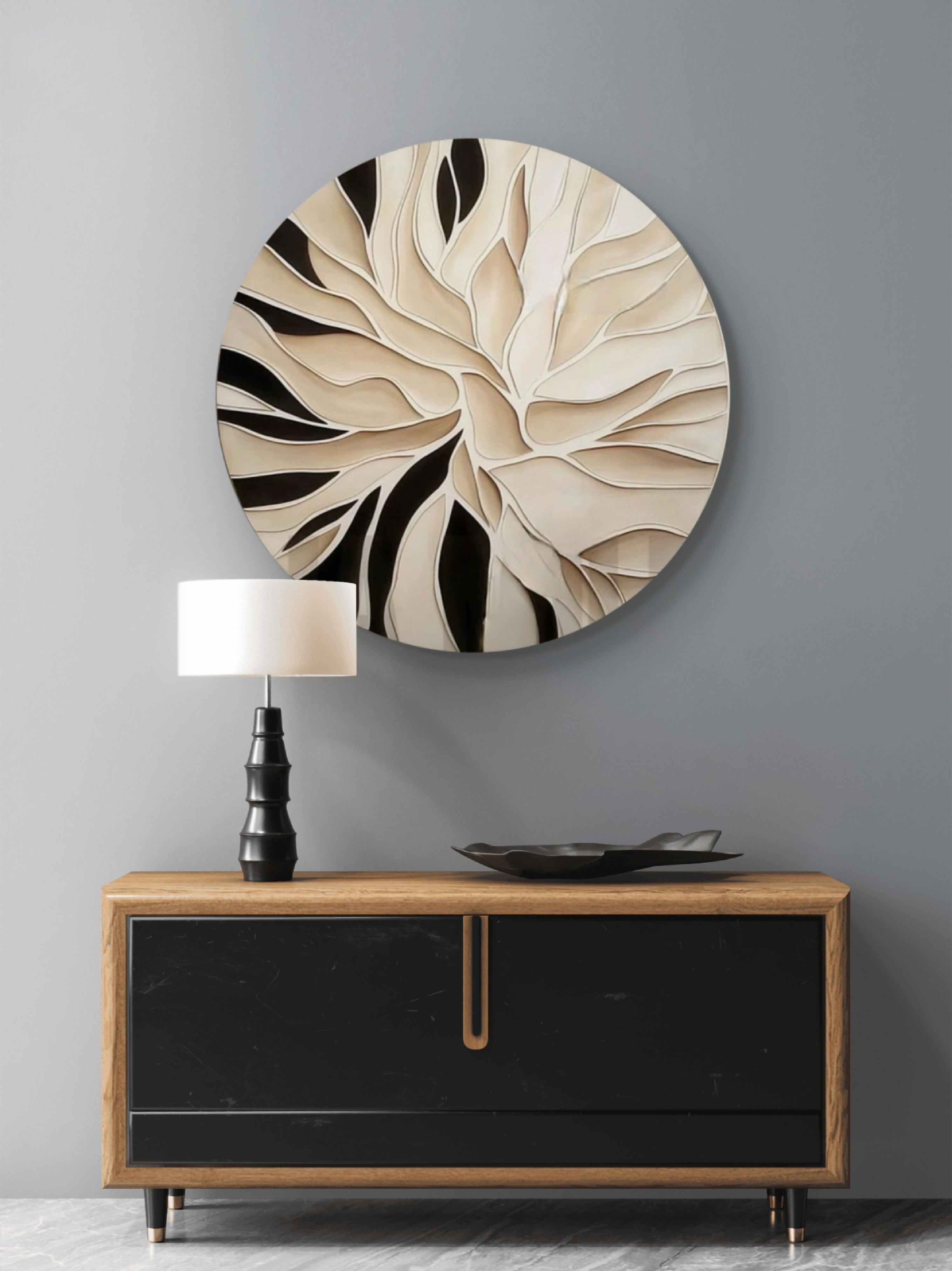 Wall Panels round shape, sculptural art