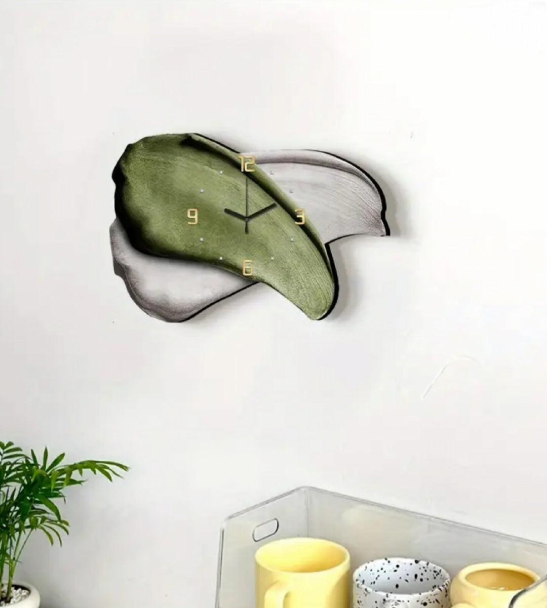 Stroke Shape Wall Clock, Modern Wall Clocks for Bedrooms and Lounges