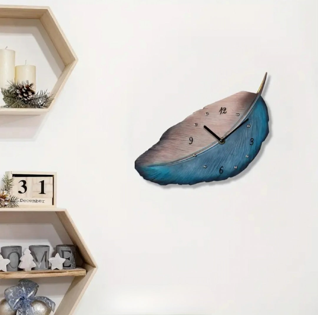 Feather Wall Clock, Modern Style Clocks