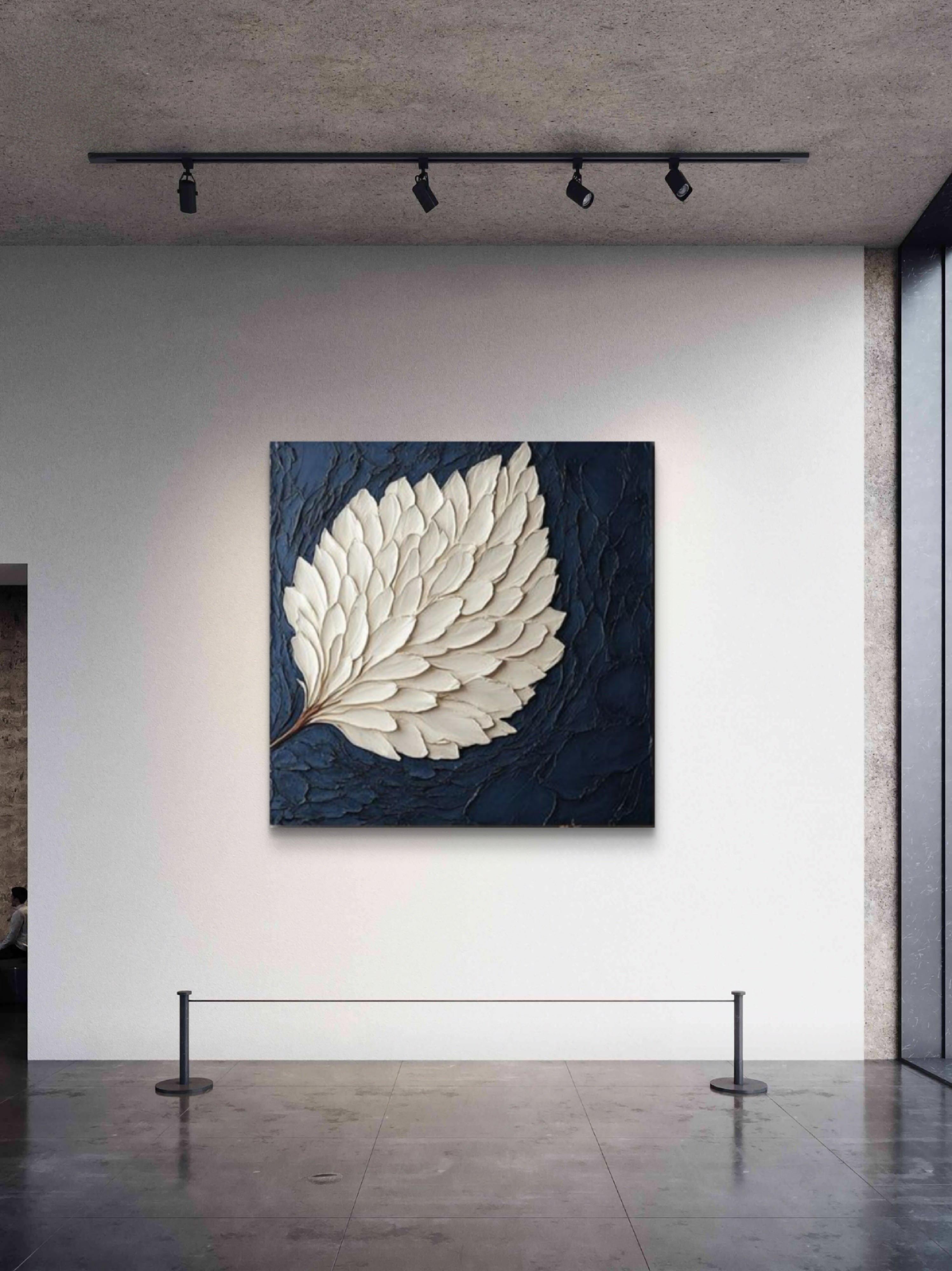 Wall painting, sculptural art piece