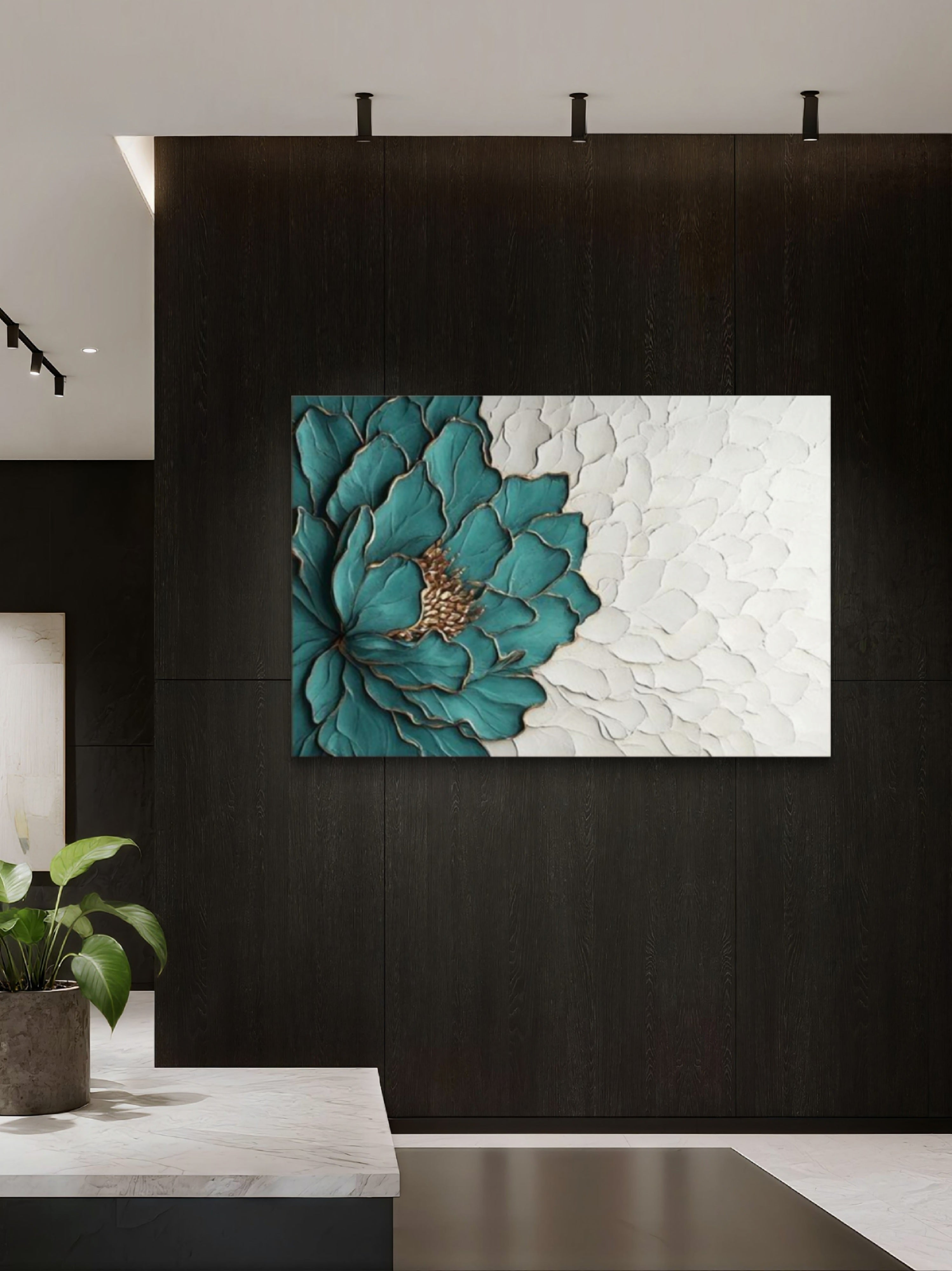 Wall painting, 3d sculptural wall painting