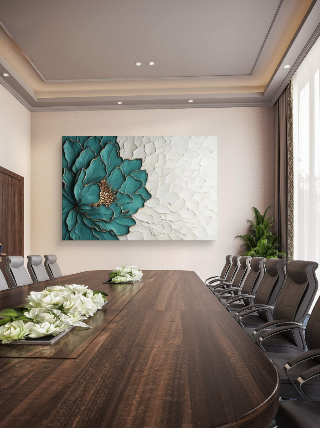 Wall painting, 3d sculptural wall painting