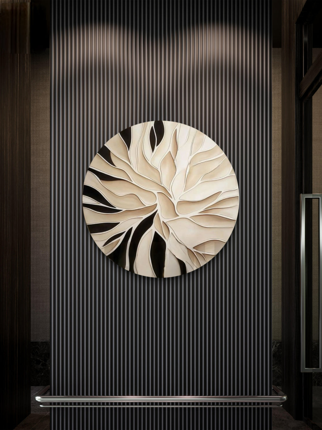 Wall Panels round shape, sculptural art