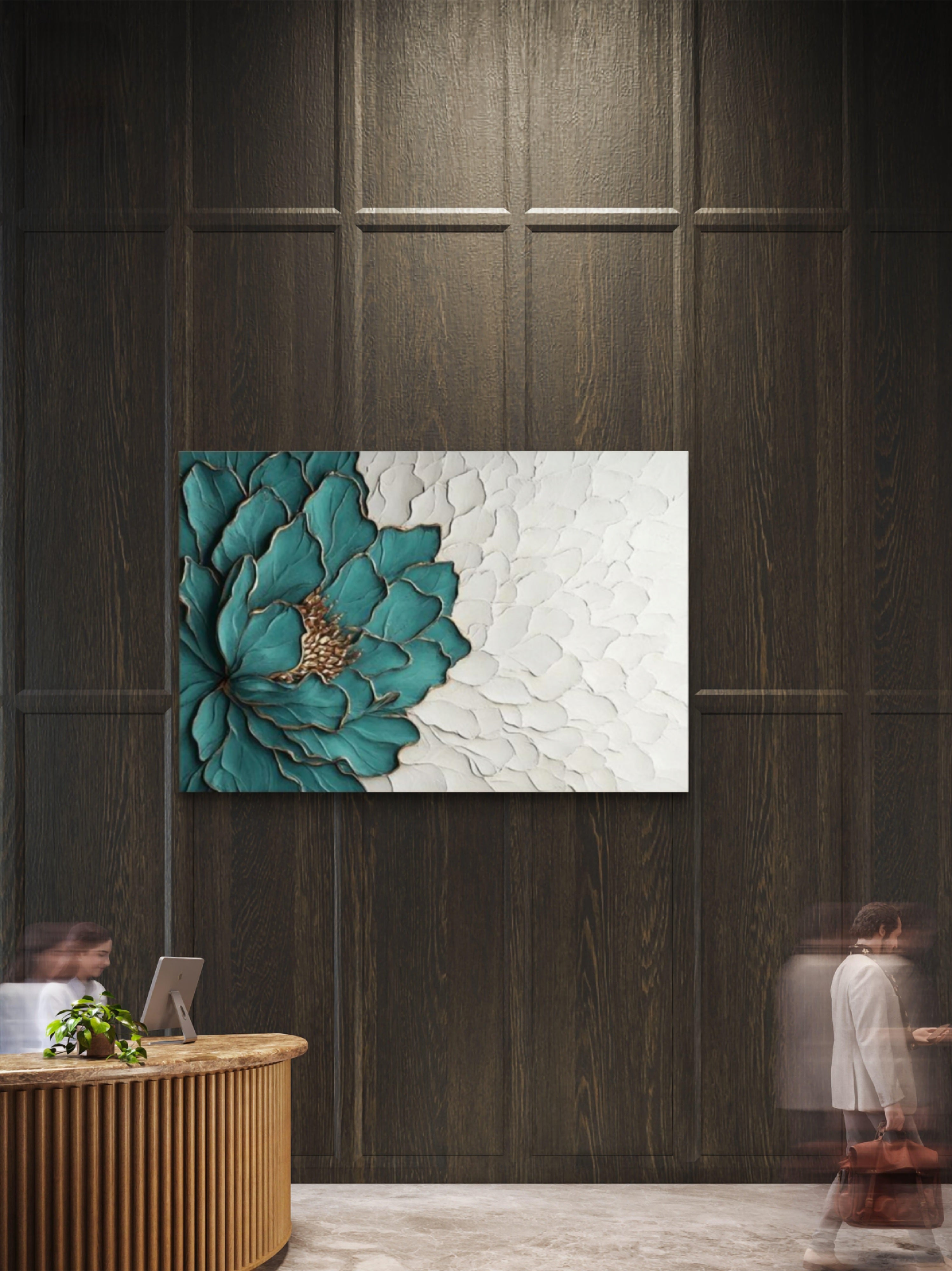 Wall painting, 3d sculptural wall painting