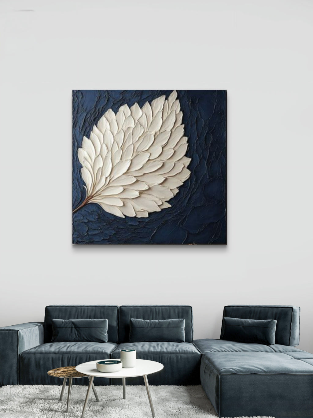 Wall painting, sculptural art piece