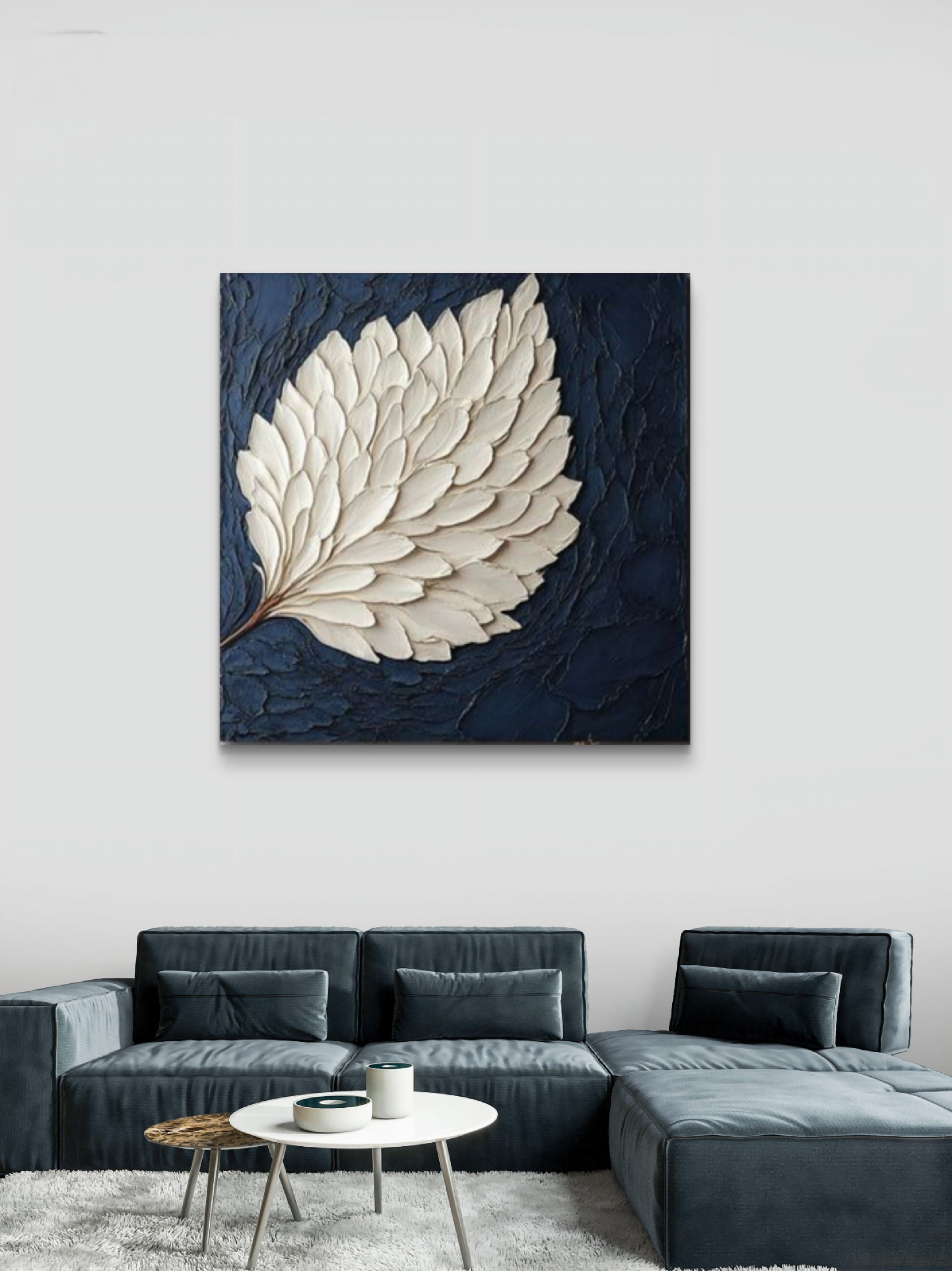 Wall painting, sculptural art piece