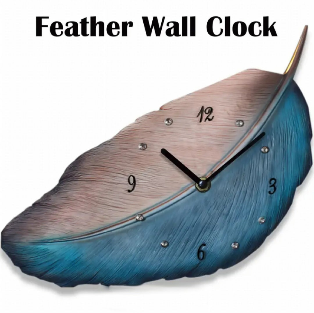 Feather Wall Clock, Modern Style Clocks