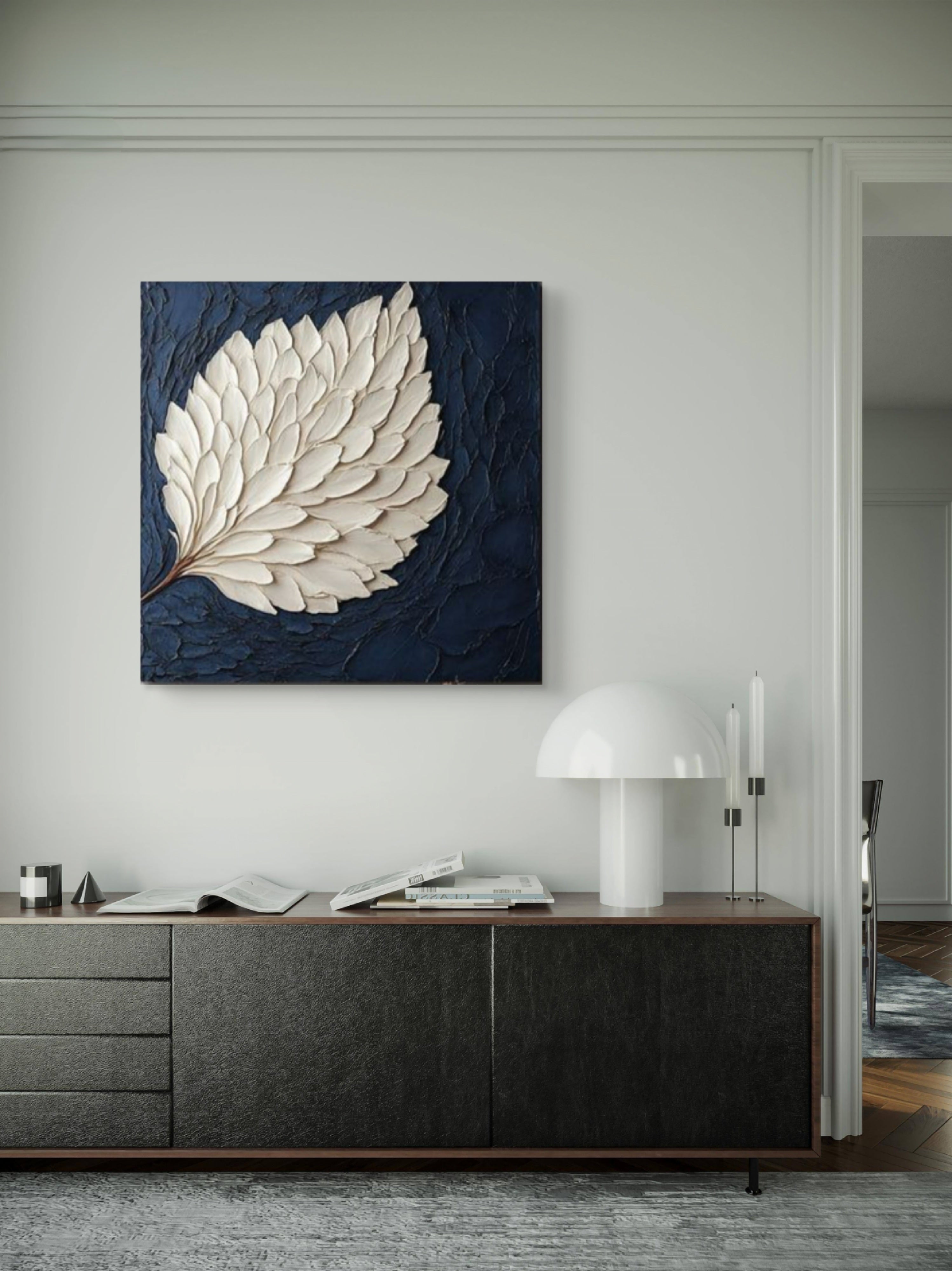 Wall painting, sculptural art piece