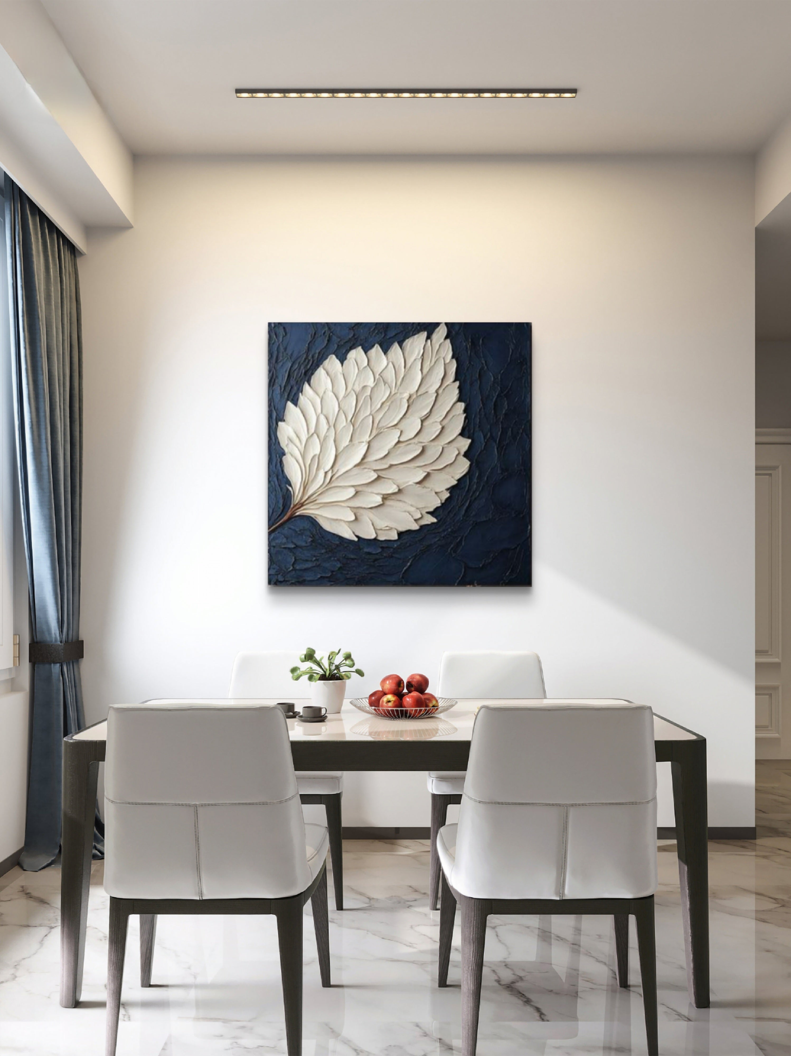 Wall painting, sculptural art piece