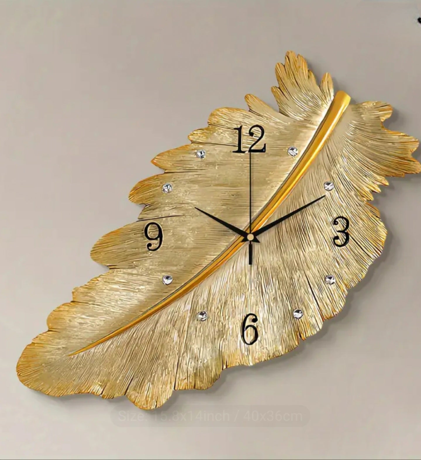 Modern Feather Wall Clock